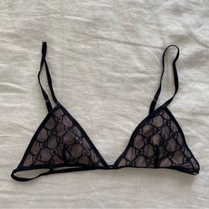 NEW Gucci Embroidered Triangle Bralette